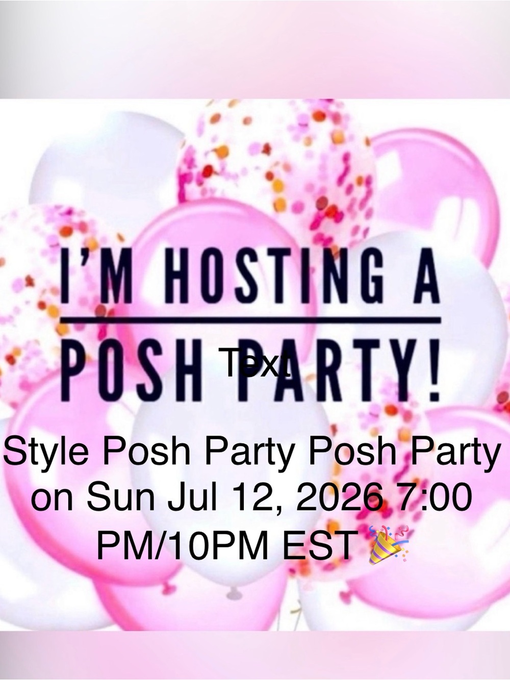 6/12/2026 10PM EST POSH PARTY TIME!! 🎉👏✨💫